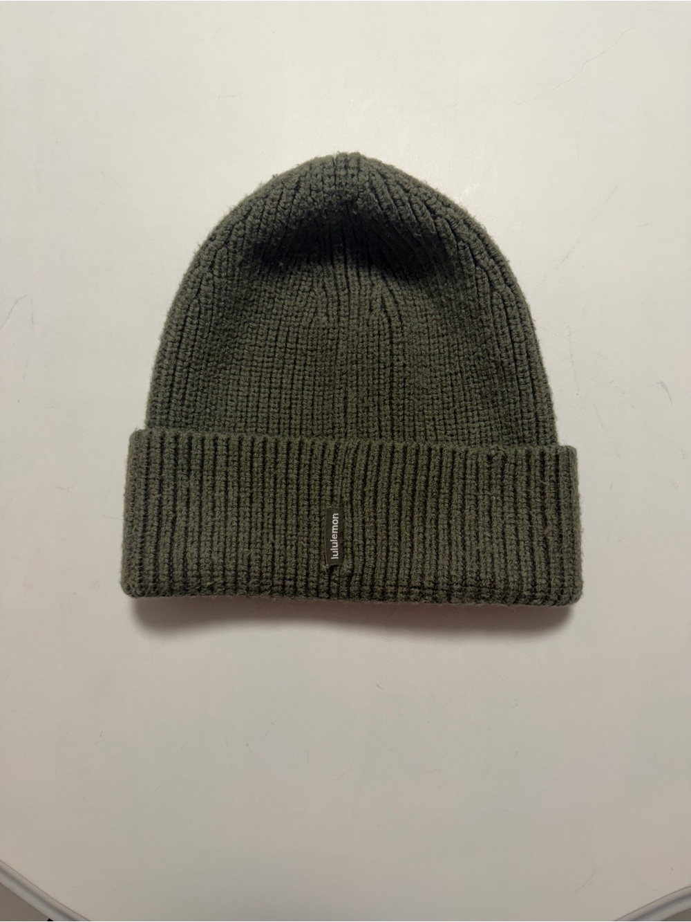 lululemon athletica unisex green merino wool winter hat
